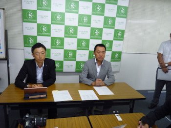 同友会記者会見、北海道地震で業界団体の対応を説明画像